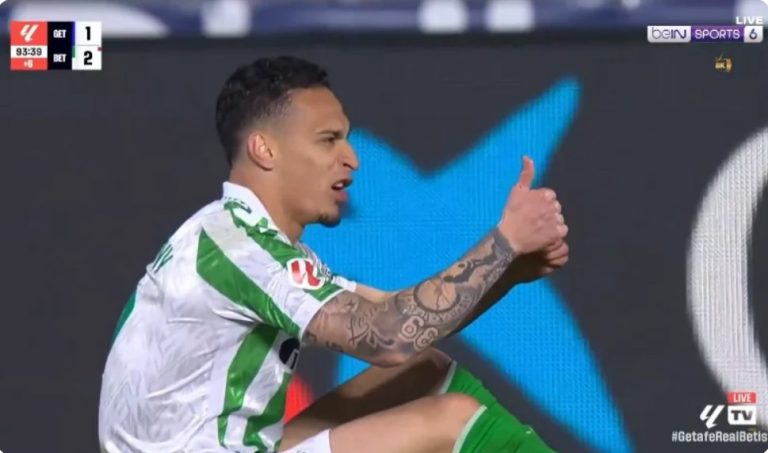 The scene of Antony’s bizarre red card, which became the talk of the world, made everyone who watched it doubt that the Brazilian had b,et on himself that he would be sent off in the final seconds of the Real Betis vs. Getafe match
