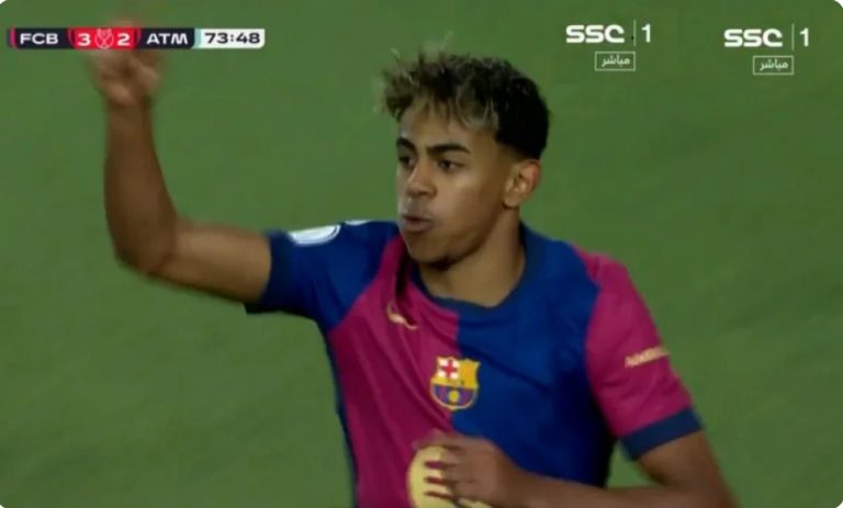 A legendary scene by Lamine Yamal that will make Simeone and Atlético Madrid players file an official complaint to FIFA because of what he did in this goal during the semi-final of the Spanish Cup