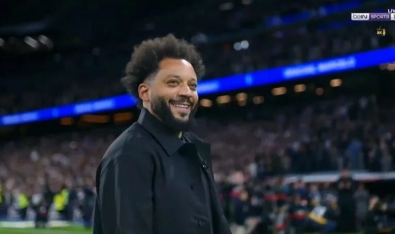 Marcelo has announced his retirement from football, so take a look at the historic surprise that Real Madrid prepared for him before the start of the derby against Atlético Madrid