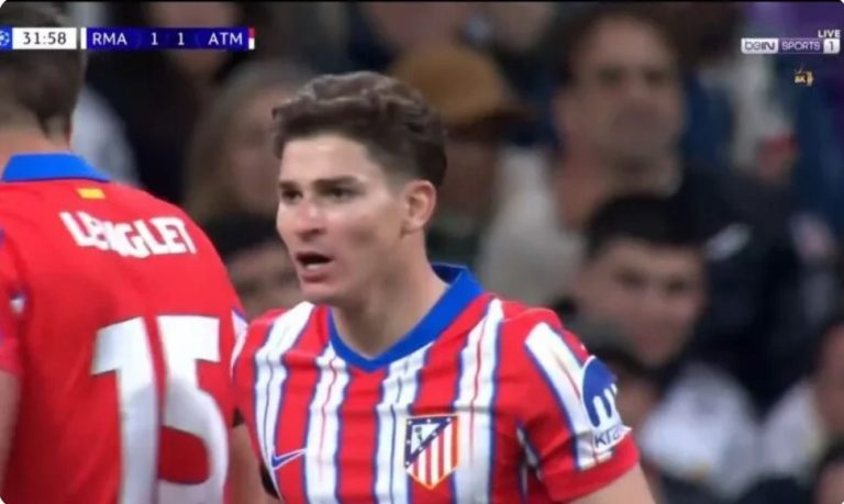 Alvarez’s amazing goal against Real Madrid in the Champions League today