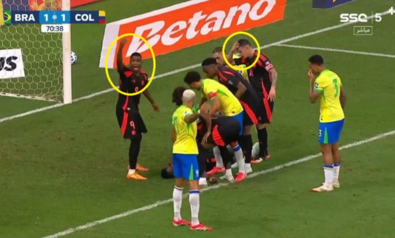 The shocking moment when the breath of Brazil and Colombia’s players, as well as everyone on the field, was held in suspense due to the terr,ifying collision between goalkeeper Alisson and Colombia’s Sanchez