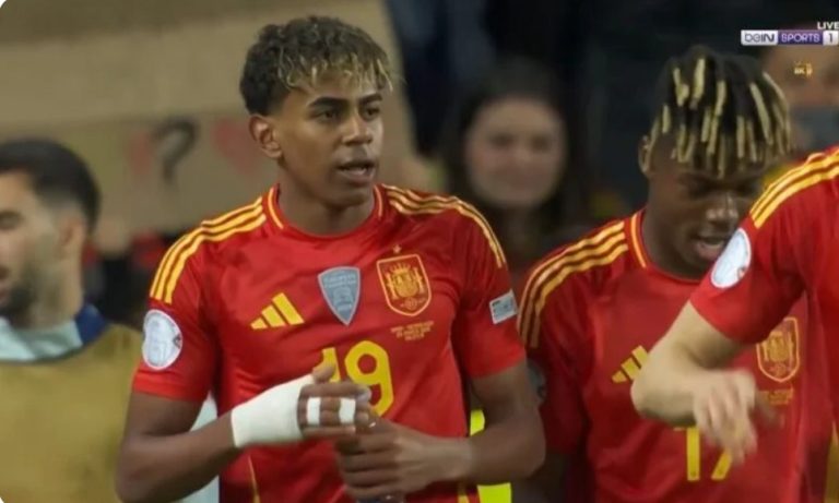 Watch the exceptional technique used by Lamine Yamal to score a stunning goal against the Netherlands today.