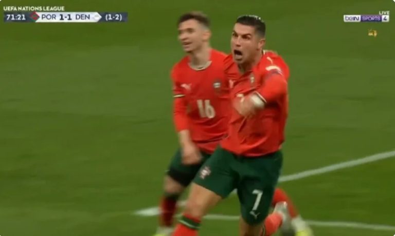 A historic moment: Cristiano Ronaldo’s incredible and unbelievable goal that made all of Portugal shake the stadium and chant his name in a breathtaking scene that cannot be described!