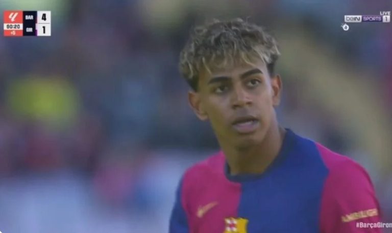 The incredible scene of Lamine Yamal that surprised everyone, but ended with a strange shock that shook the Barcelona stadium.