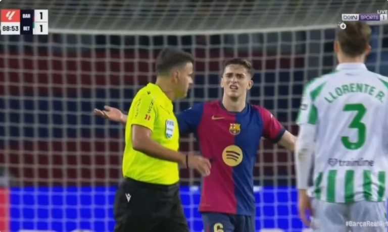 Watch! The referee denies Barcelona from scoring a last-minute goal in the final minute of the match