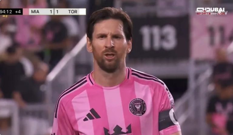 Watch the wonder Messi did in the last second against Toronto and the shock that happened at the end from an Inter Miami player