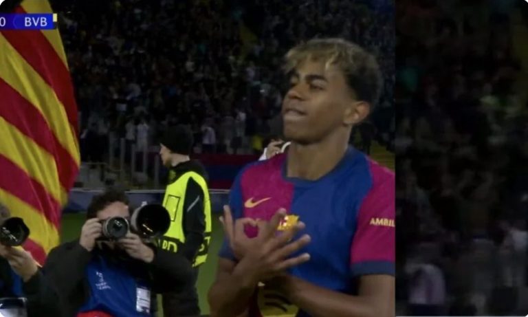 Watch the exceptional way used by Yamal to score the goal that sent Barcelona to the Champions League semi-finals from the first leg.