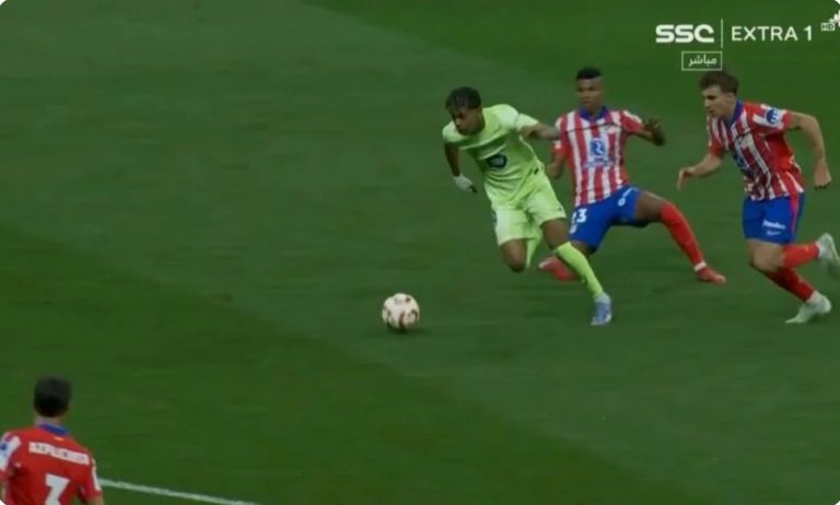 This is the first historical counterattack and an incredible football symphony that will be recorded in the Copa del Rey in the name of Lamine Yamal and the Barcelona players due to what happened in this crazy moment.