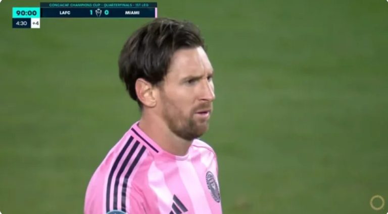 “Messi’s scene that took Los Angeles fans’ breath away in the last second and the shock that occurred in the end for Inter Miami fans.