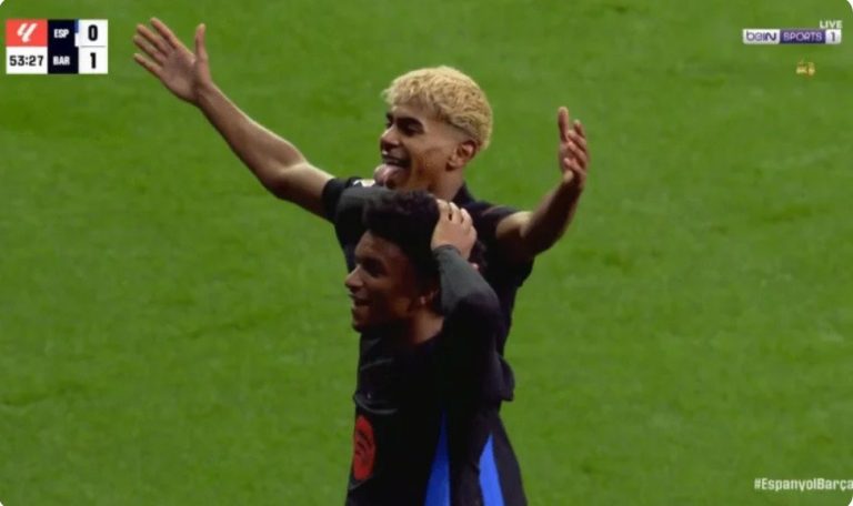 Watch Lamine Yamal’s historic goal against Espanyol that secured the La Liga title for his team, Barcelona, today.