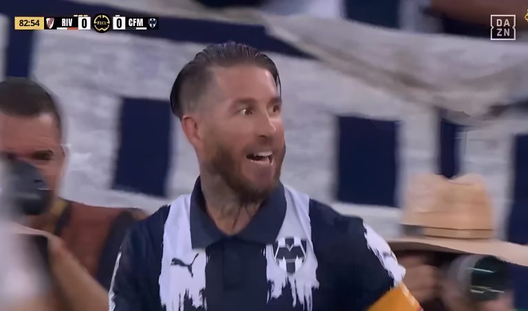 Sergio Ramos’ heroic moment that made the River Plate player abandon the ball in fear of this terrifying beast during today’s Club World Cup.