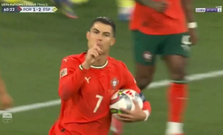 Video: Ronaldo’s stunning goal that saved Portugal from defeat against Spain in the UEFA Nations League final.
