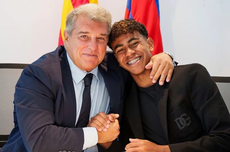 Joan Laporta sounds the alarm inside Barcelona over Lamine Yamal!