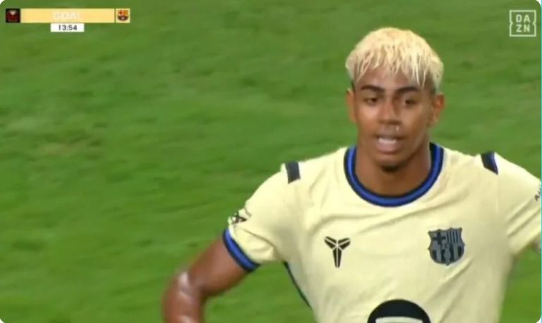 Video of Lamine Yamal’s incredible goal against South Korea’s Seoul team with Barcelona today