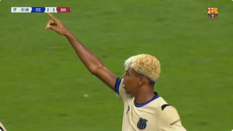 Watch the incredible technique and legendary skill Lamine Yamal used to score a stunning goal today.