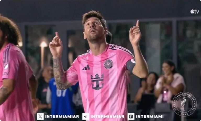 Watch Messi’s illogical goal that brought victory to his team, Inter Miami, in the final moments today.