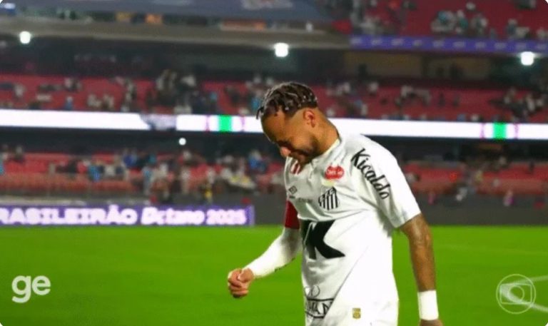 Watch Neymar’s hysterical crying after his humiliating 6-0 defeat with his team Santos in the Brazilian league today