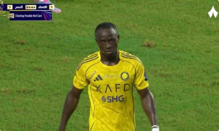 The bizarre sending off of Sadio Mané that became the talk of the entire world because of what he did to Al-Ittihad’s goalkeeper in the Saudi Super Cup semi-final.