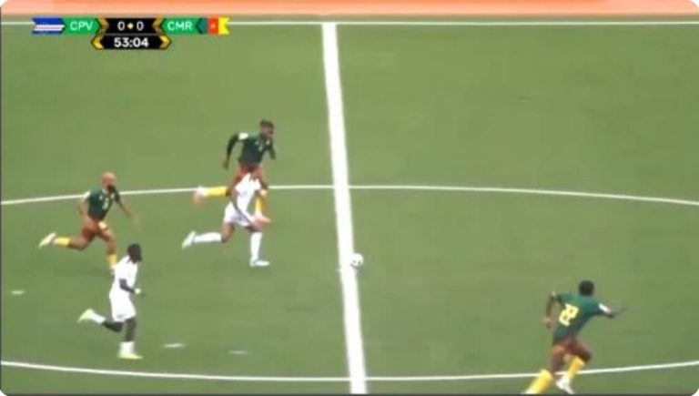 Watch: The Cape Verde player shocks and stuns the entire world by eliminating Cameroon from the World Cup qualifying campaign with this historic goal.