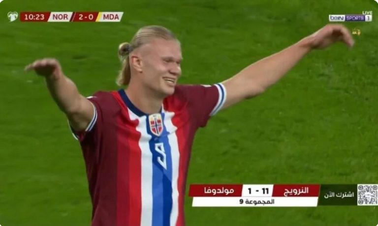 Watch the exceptional, unbelievable way Erling Haaland scored a world-class goal that put Norway at the top of Italy’s group in the World Cup qualifiers.