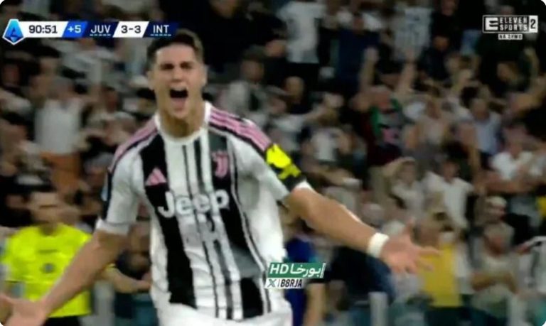 Watch Juventus’ insane winning goal against Inter Milan in the final seconds of the match.