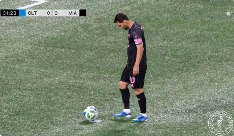 Watch Messi’s strange and astonishing penalty kick that has become the talk of the entire world with Inter Miami today.