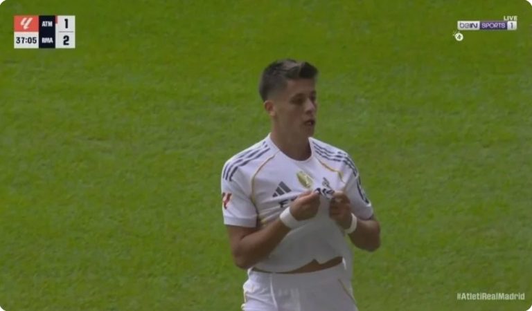 A video of Arda Güler’s incredible goal against Atlético Madrid in the derby, following an amazing effort by Vinícius.