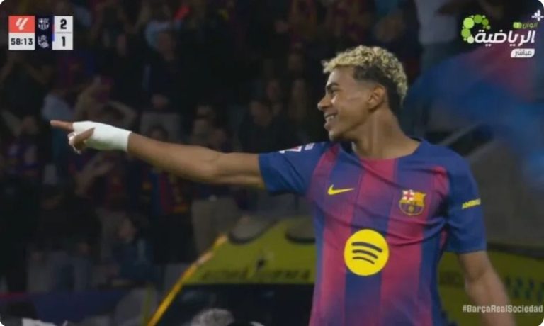 Watch the insane scenario carried out by Lamine Yamal the moment he stepped onto the pitch.