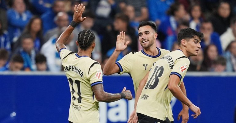 Barcelona turns the tables on Real Oviedo with a 3-1 away victory… and the team’s substitute star was the key to the win!