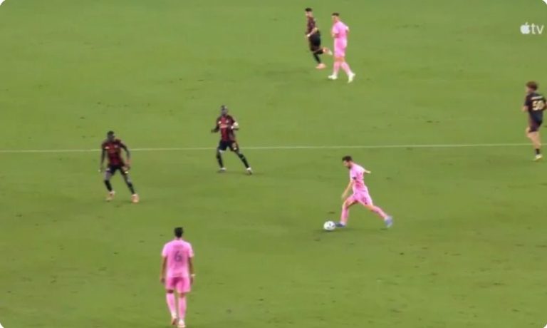 Watch the madness that happened from Messi and Jordi Alba in Inter Miami’s incredible goal against Atlanta United, the reaction of the fans, and the commentator’s craziness.