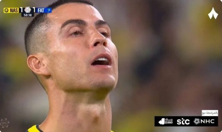 Watch Ronaldo’s penalty kick in the Saudi League today, and the shock he experienced after missing two penalties in one week!