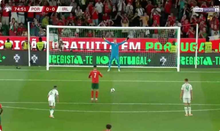 Cristiano Ronaldo’s first-ever penalty kick will be featured in football’s strange and bizarre moments highlights, because of this penalty that has become the talk of the entire world.”
