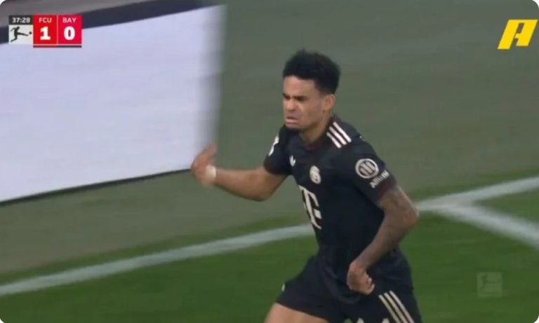 Watch the brilliant move with which Luis Díaz scored a historic goal for his team Bayern Munich against Union Berlin in today’s Bundesliga match.