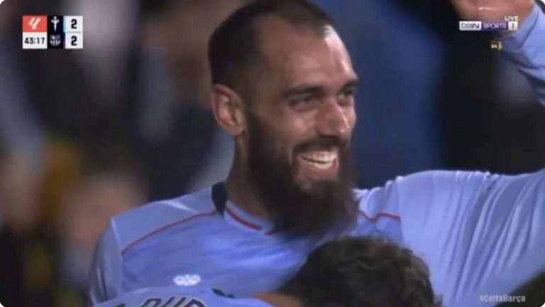 Watch the insane, historic shot taken by the cr,azy Iglesias against goalkeeper Szczęsny, which resulted in an incredible goal for Celta Vigo against Barcelona