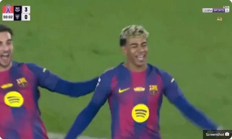 The Spanish La Liga association will discuss the decision to expel Lamine Yamal from Barcelona due to the extraordinary feat he performed in this goal against Bilbao today.