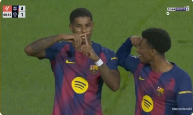 Watch Rashford’s insane, ro,cket-like goal against Elche in La Liga today!