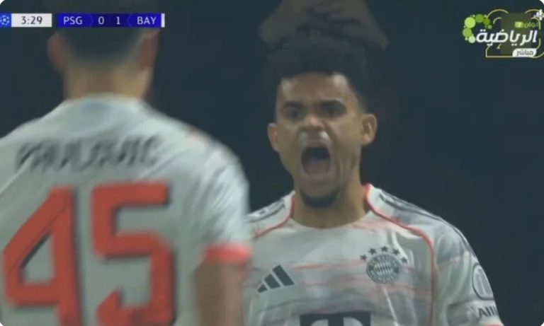 Watch the incredible and strange moment between defender Marquinhos and forward Luis Díaz during Bayern Munich’s bizarre goal against Paris, which led to the match being called off at halftime!