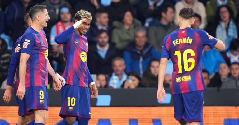 Barcelona closes the gap with Real Madrid after a thrilling win at Balaídos… Team star under pressure after teammates’ dissatisfaction!