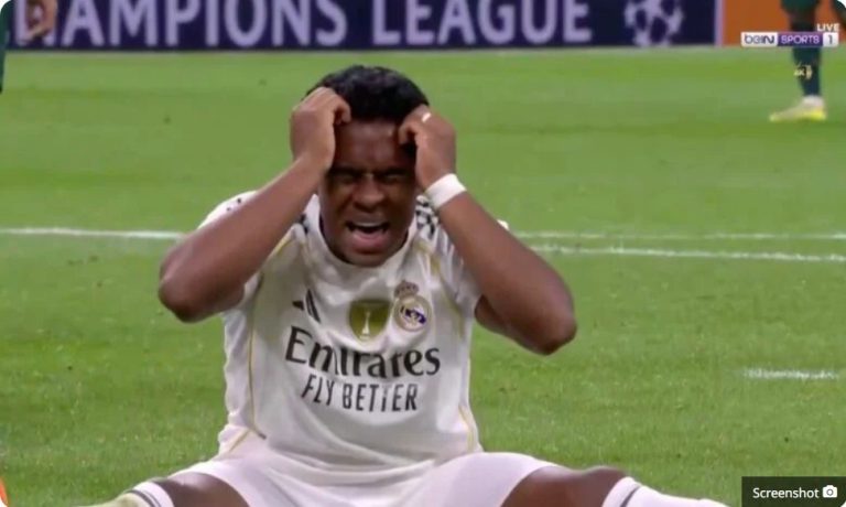 The dramatic moment that made the fans leap from their seats and hold their heads in shock because of what the short Brazilian, Endrick, did in the dy,ing moments against City in the Champions League.