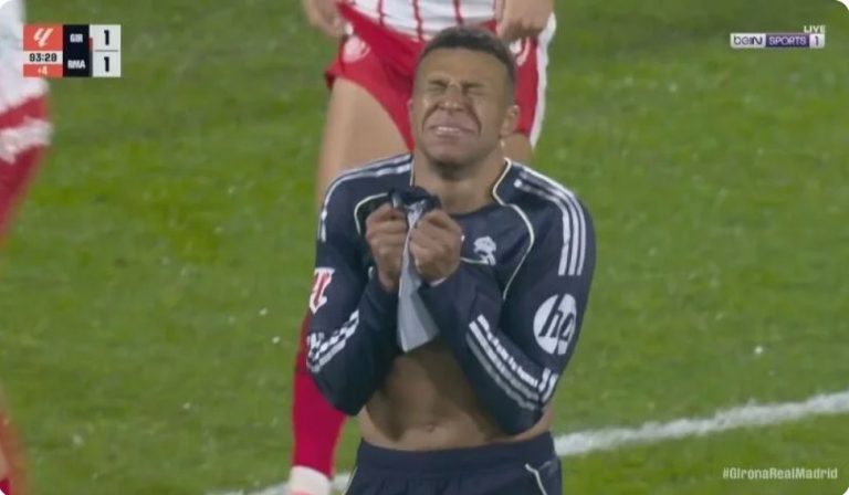 Watch Real Madrid’s last and crazy chance against Girona in the final second of the match, Mbappé’s reaction, Alonso’s fall, and Girona fans’ hysterical celebration after this dramatic miss with the final whistle!