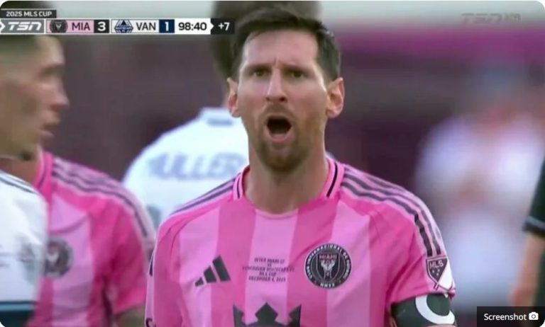 Messi scripts a historic, heroic scene and secures the Major League Soccer title for his team, Inter Miami, for the first time in their history with this insane moment in stoppage time of the final.