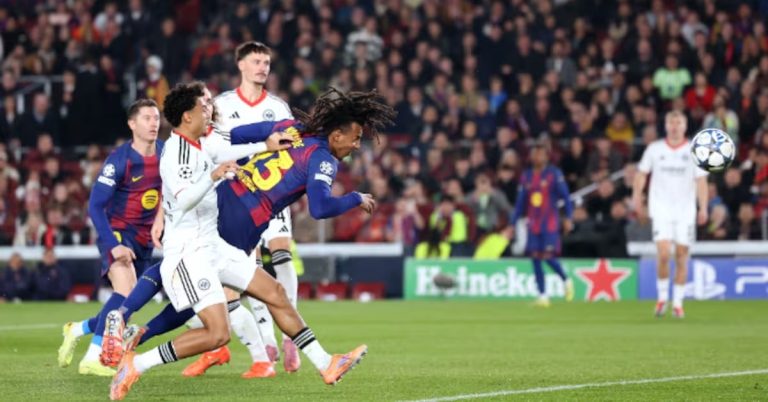 A surprising development shakes Barcelona’s plans in the Champions League after their victory over Eintracht Frankfurt!