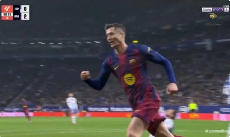 Watch Lewandowski’s sensational, world-class goal against Espanyol and the stunned reaction of the Espanyol fans, who couldn’t believe or comprehend what Lewa pulled off in this incredible moment!