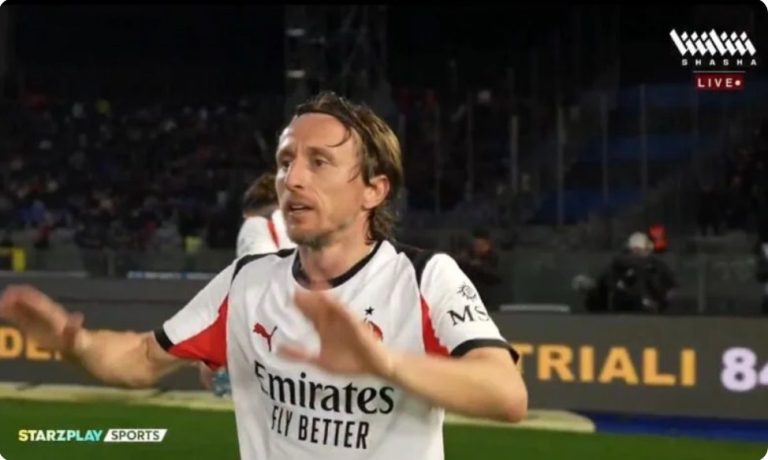 Watch Modrić’s lethal and insane goal against Pisa in the d,ying seconds of a crazy Serie A match!