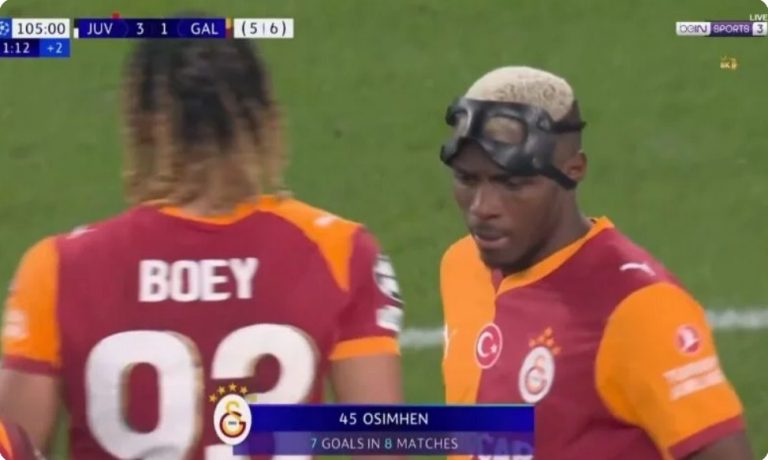 Watch Osimhen’s crazy and historic goal that secured Galatasaray’s qualification at the expense of Juventus, which had mounted a historic comeback before suffering a shock in the end!!