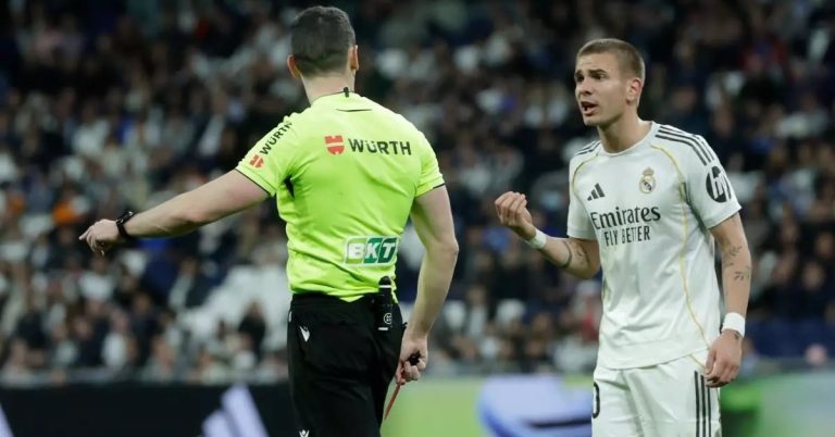 A resounding shock at the Bernabéu.. The explosive word that Franco Mastantuono shouted at the referee and sparked his immediate sending-off against Getafe