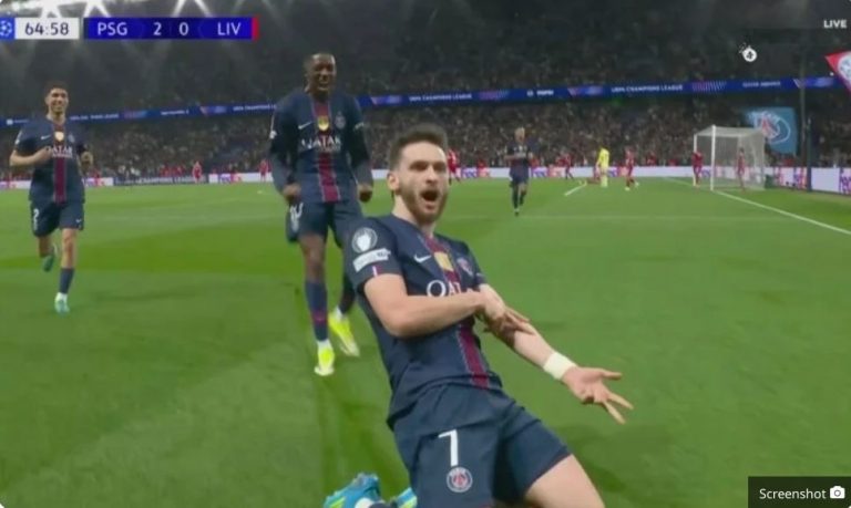 Watch Kfartatsikhilia’s incredible, world-class goal and see what the Liverpool players and goalkeeper did, along with Achraf Hakimi’s dramatic reaction just before the goal.