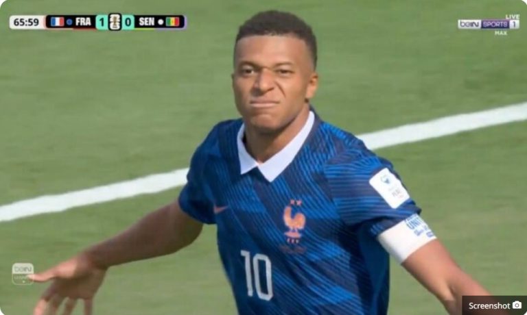 Watch Mbappé’s world-class goal against Senegal in the World Cup today.