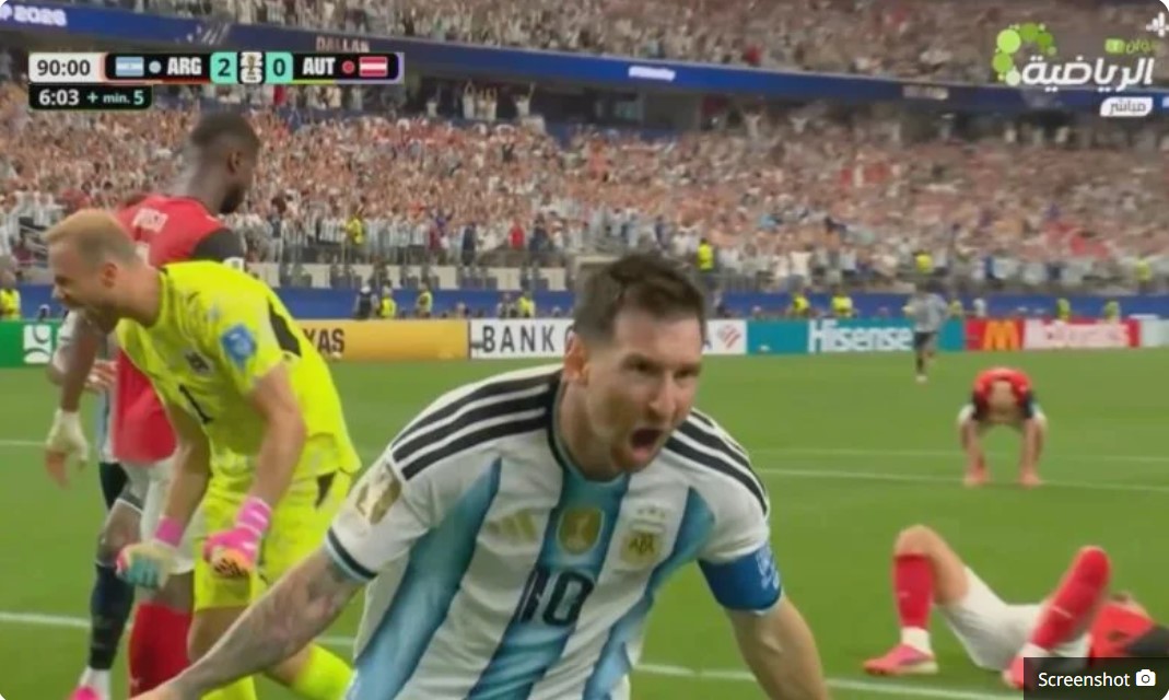 Watch the heroic moment Messi produced in the very last second of today’s Argentina vs Austria World Cup match.
