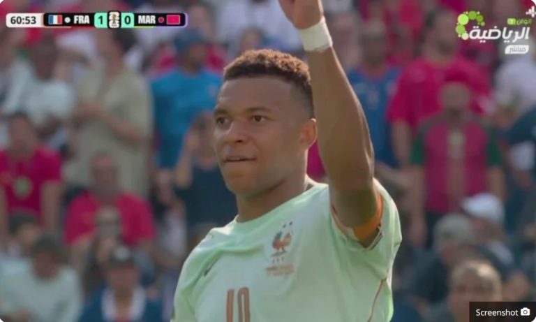 Kylian Mbappé’s spectacular goal against Morocco in today’s FIFA World Cup quarter-final.
